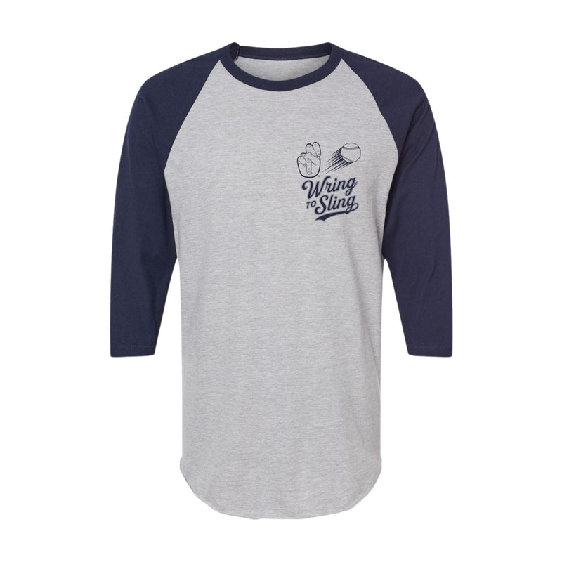 Cargue la imagen en el visor de la galería, Camiseta de béisbol Wring to Sling - Azul marino
