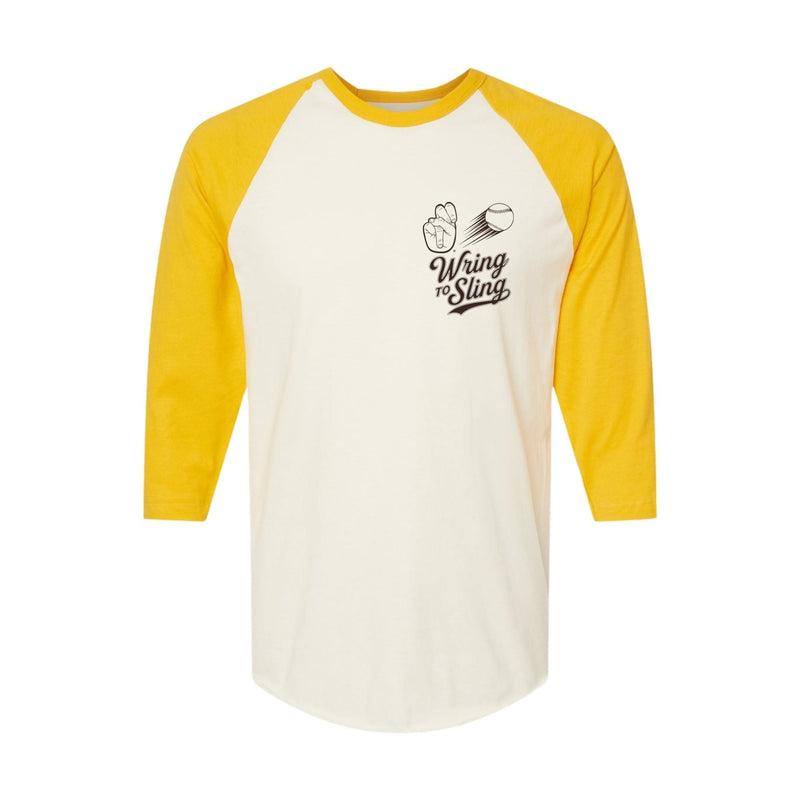Cargue la imagen en el visor de la galería, Camiseta de béisbol Wring to Sling - Amarilla