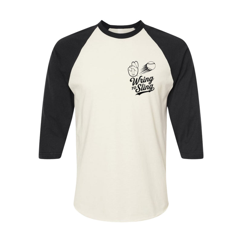 Cargue la imagen en el visor de la galería, Camiseta de béisbol Wring to Sling - Blanco vintage