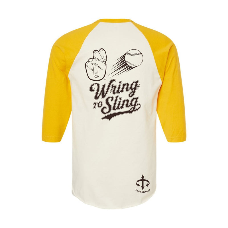 Cargue la imagen en el visor de la galería, Camiseta de béisbol Wring to Sling - Amarilla