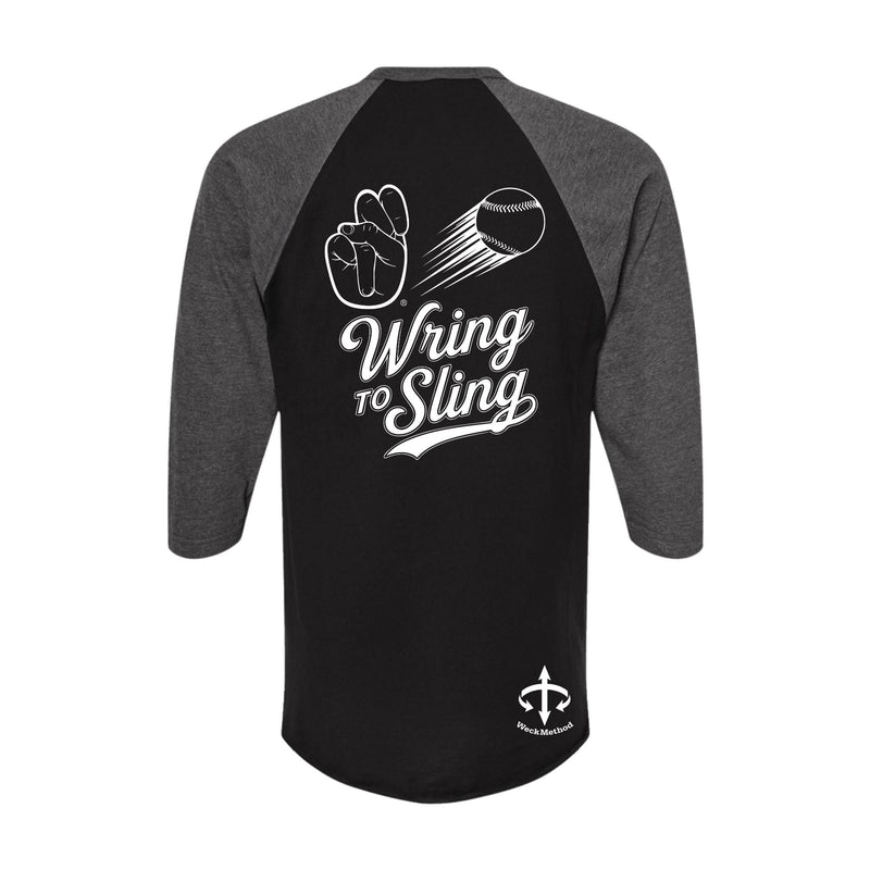 Cargue la imagen en el visor de la galería, Camiseta de béisbol Wring to Sling - Negro